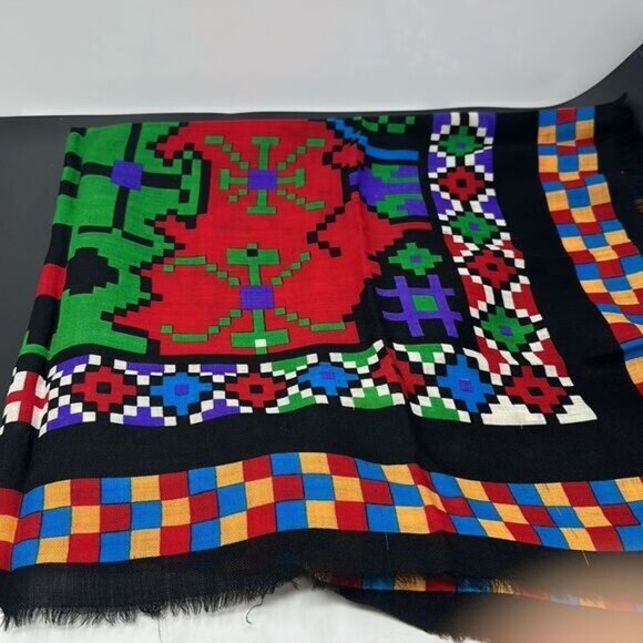 Vintage Echo scarf very colourful - Picture 2 of 2